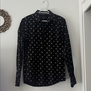 Scotch & Soda Black and White Patterned Men's Shirt